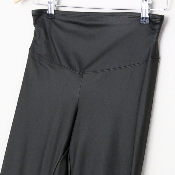 Yummie Faux Leather Shaping Legging Matte Black High Waist Size M $68 - Picture 5 of 11